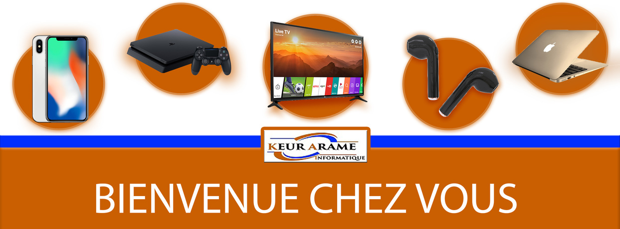 Bannière Keur Arame Informatique - leader dans la distribution d'appareils électroniques au Sénégal